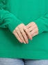 Green Round Knit Pullover - Khotwh